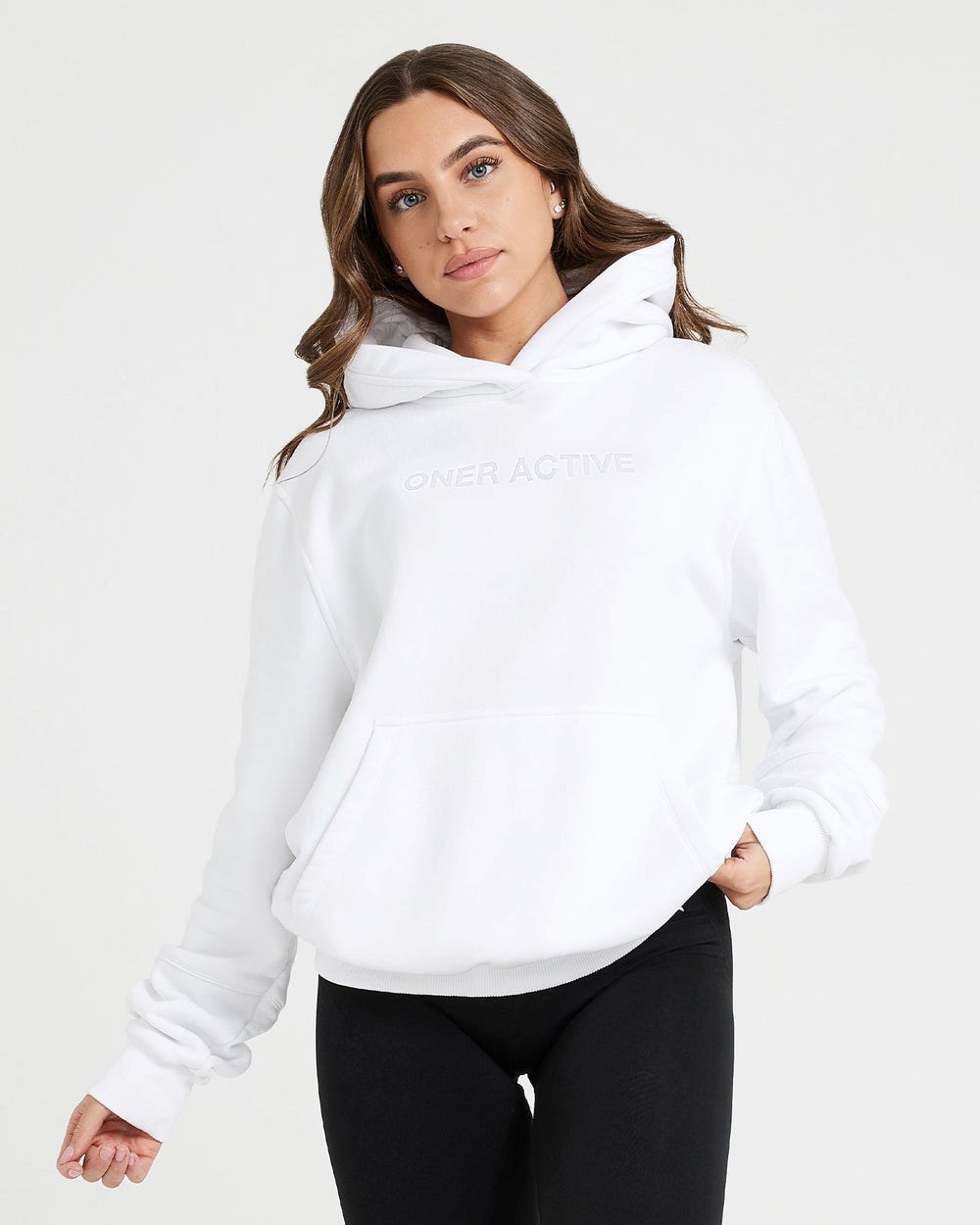 Sudadera Con Capucha Oner Active Mujer Shop Mexico - Classic Lounge  Oversized Hoodie Blancos